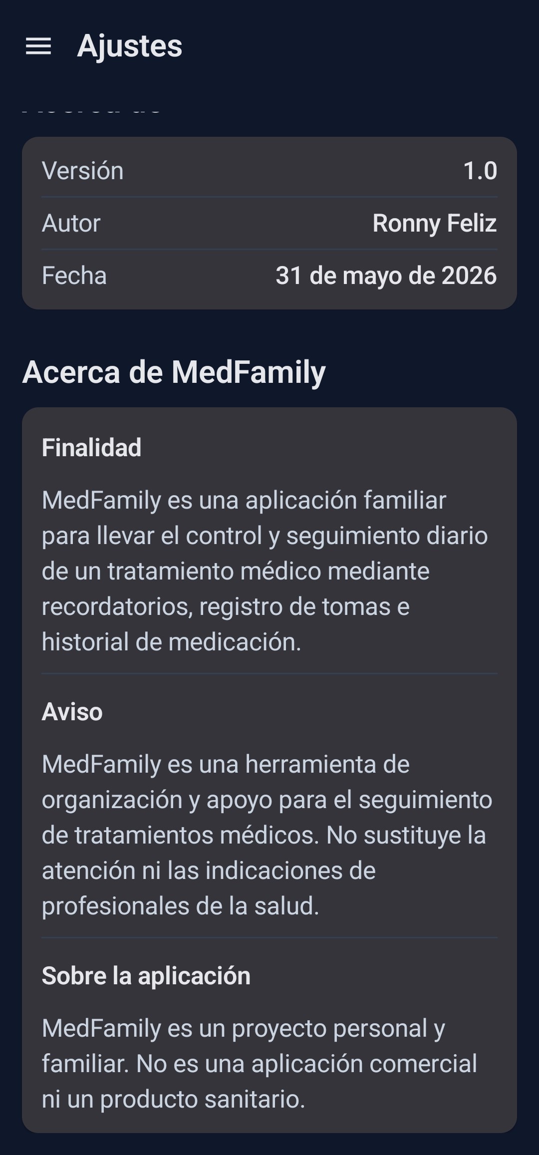 MedFamily Screenshot 1